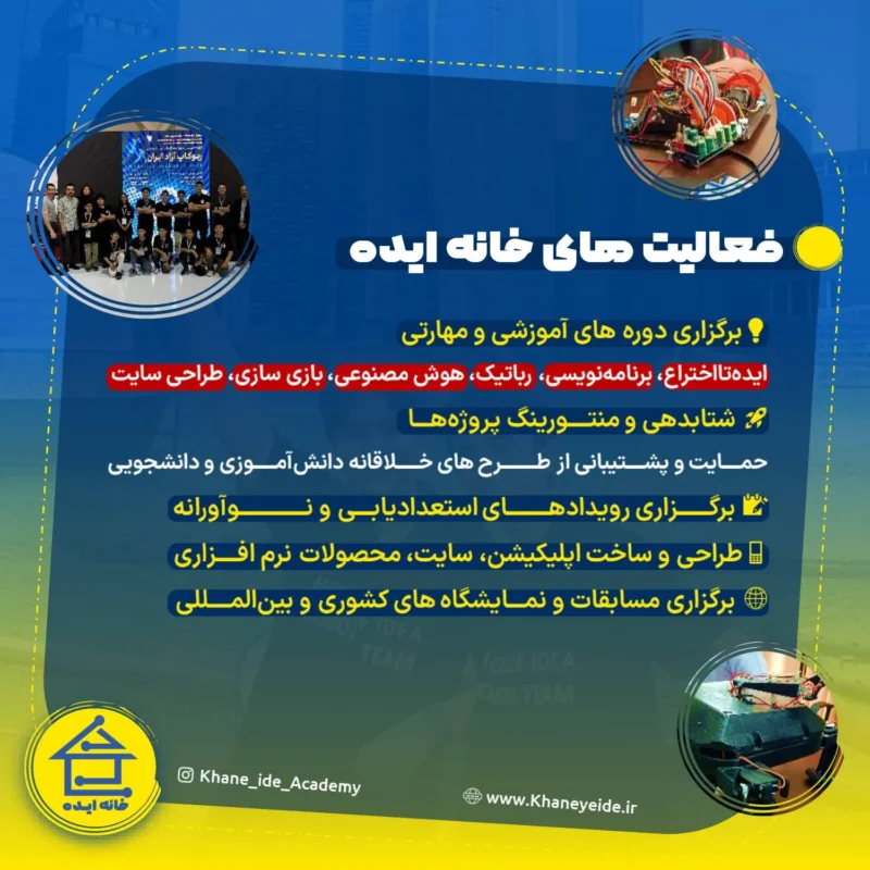 فعالیت های خانه ایده